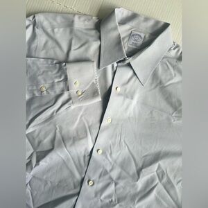 Men's Brooks Brothers Shirt Long Sleeve Button Down‎ Polo Blue Size 17 -4/5